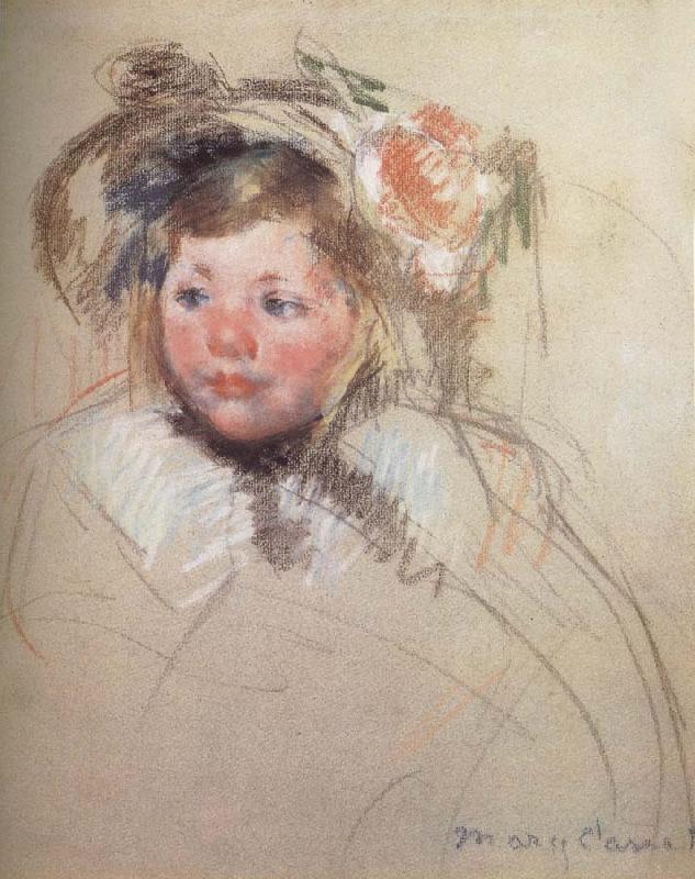 Mary Cassatt Sarah wearing the hat and seeing left